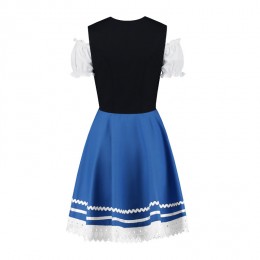 Dirndl jurkje 2-delig zwart-blauw