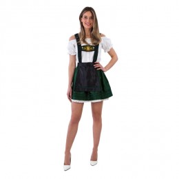 Dirndl jurkje modieus 3-delig groen kort