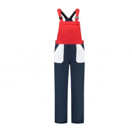 Bestex Tuinbroek 3-kleuren navy-wit-rood