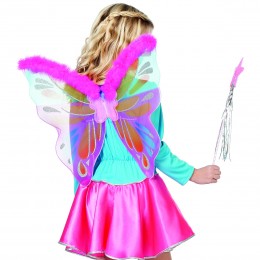 Vleugels pink met marabu bezetting