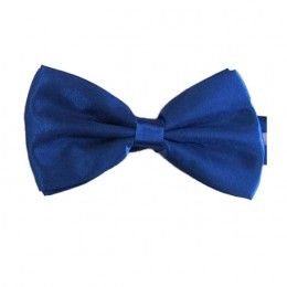 Vlinderstrikje satijn blauw