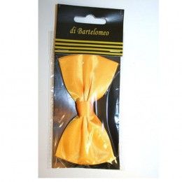 Vlinderstrikje satijn geel