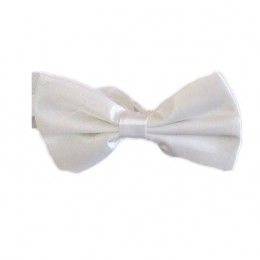 Vlinderstrikje satijn wit