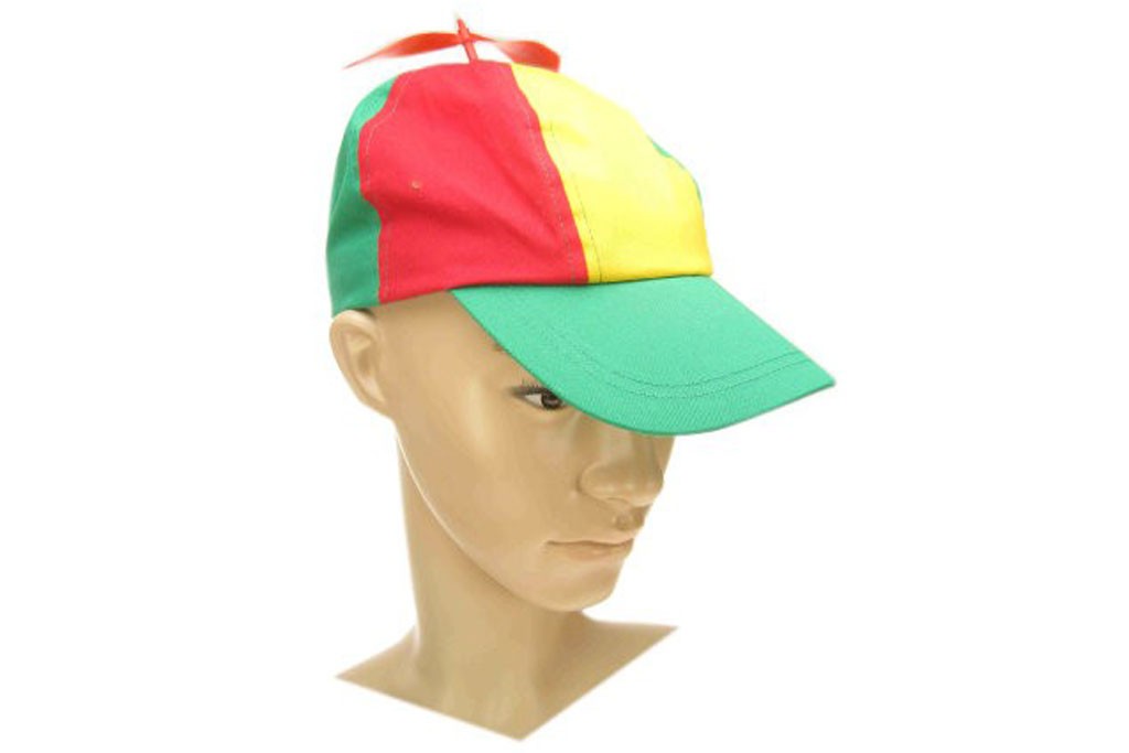 propeller hoedje rood geel groen