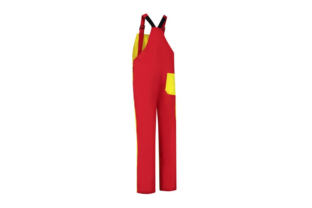 Bestex Tuinbroek 2-kleuren geel-rood