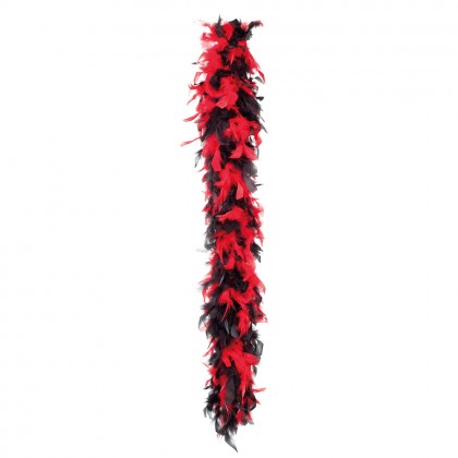St. Boa 50 g Party rood en zwart (180 cm)