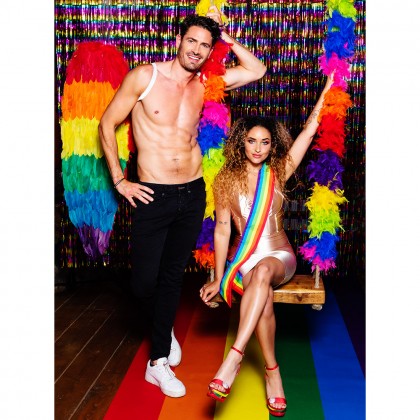 Boa 50 g Party regenboog (180 cm)