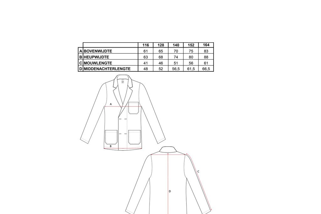 Boerenovertrek jasje unisex