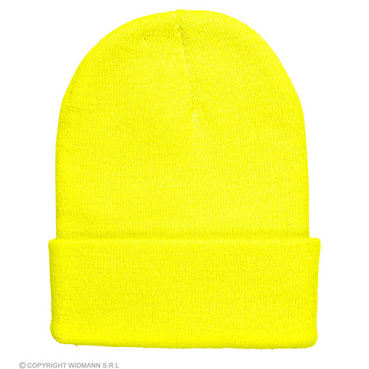 beanie neon geel