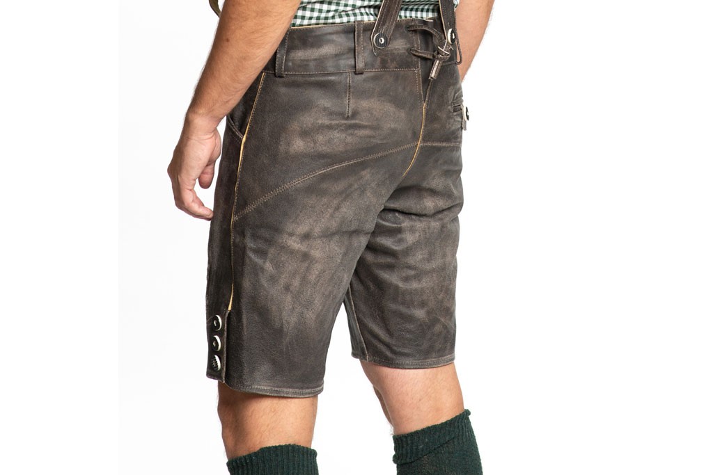 Lederhose short retro 100% leder