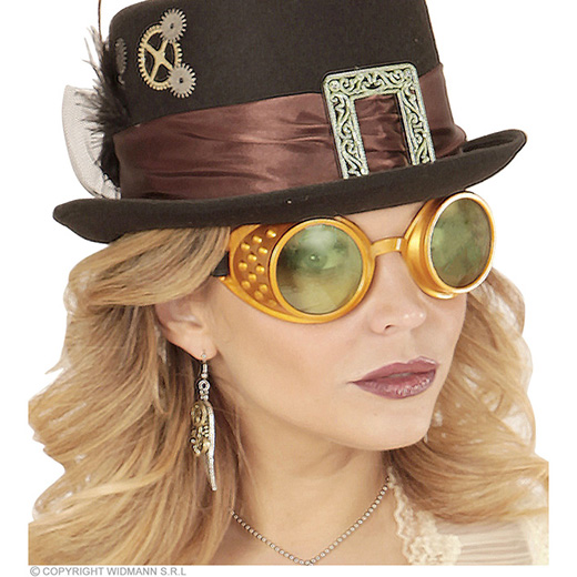 Bril, steampunk goud