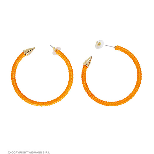 oorbellen neon oranje