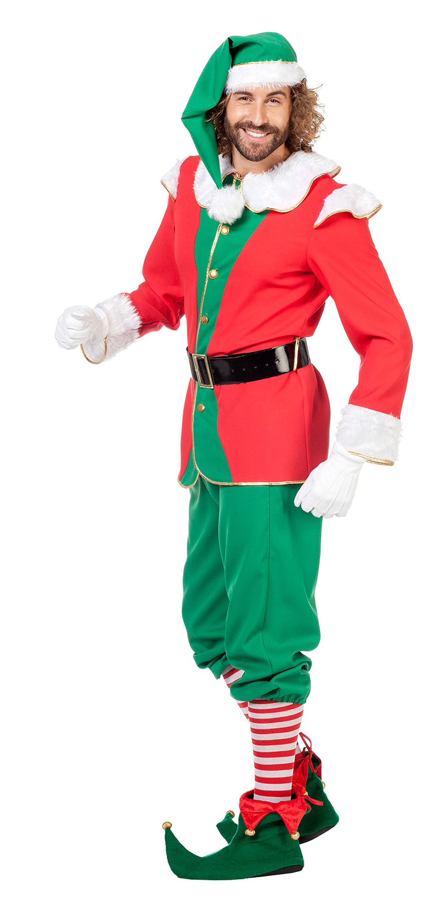 Elf rood/groen met muts