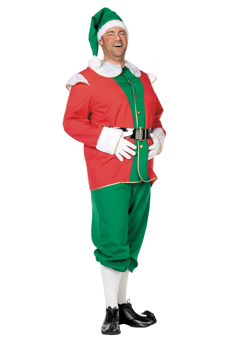 Elf rood/groen met muts