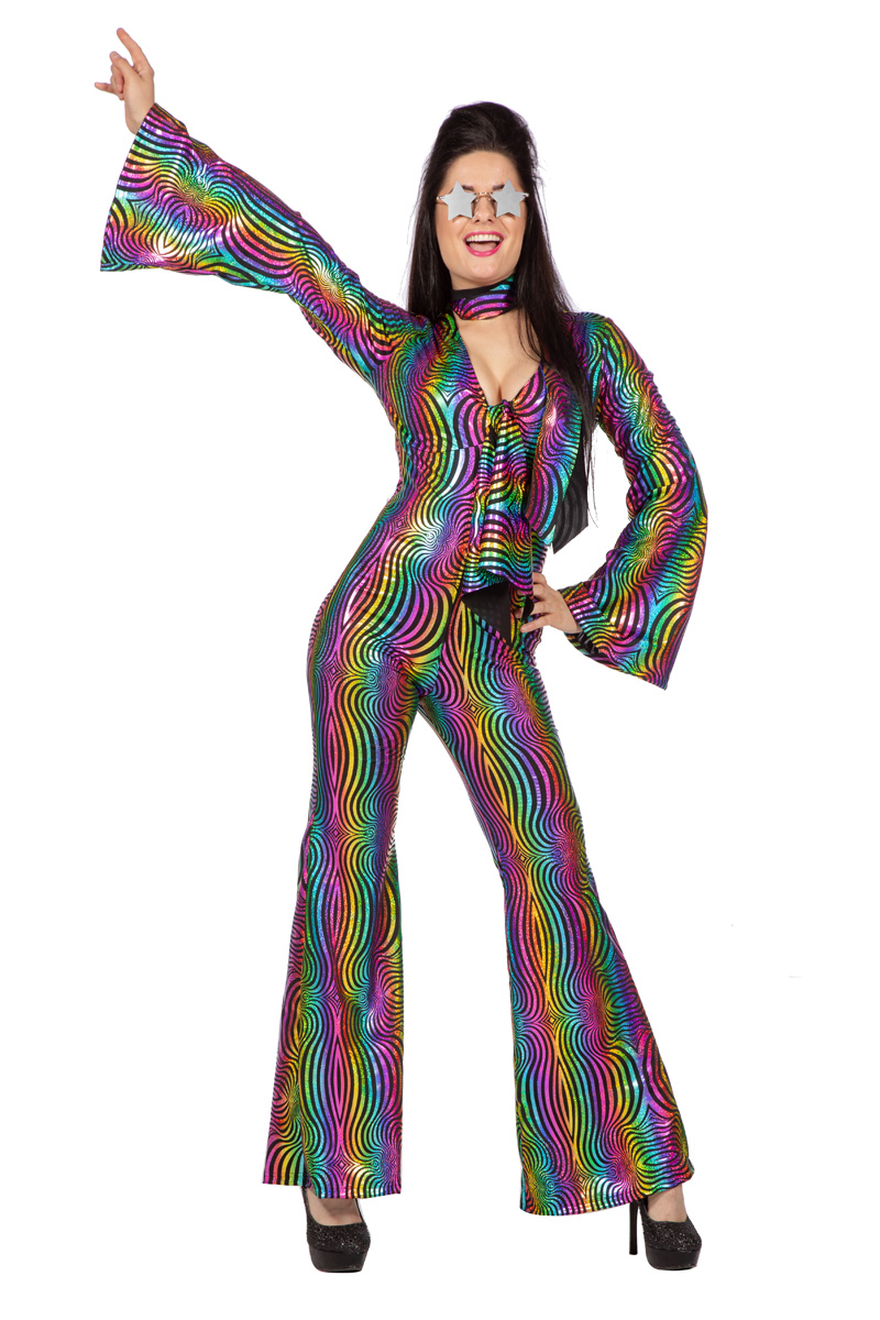 Catsuit disco rainbow