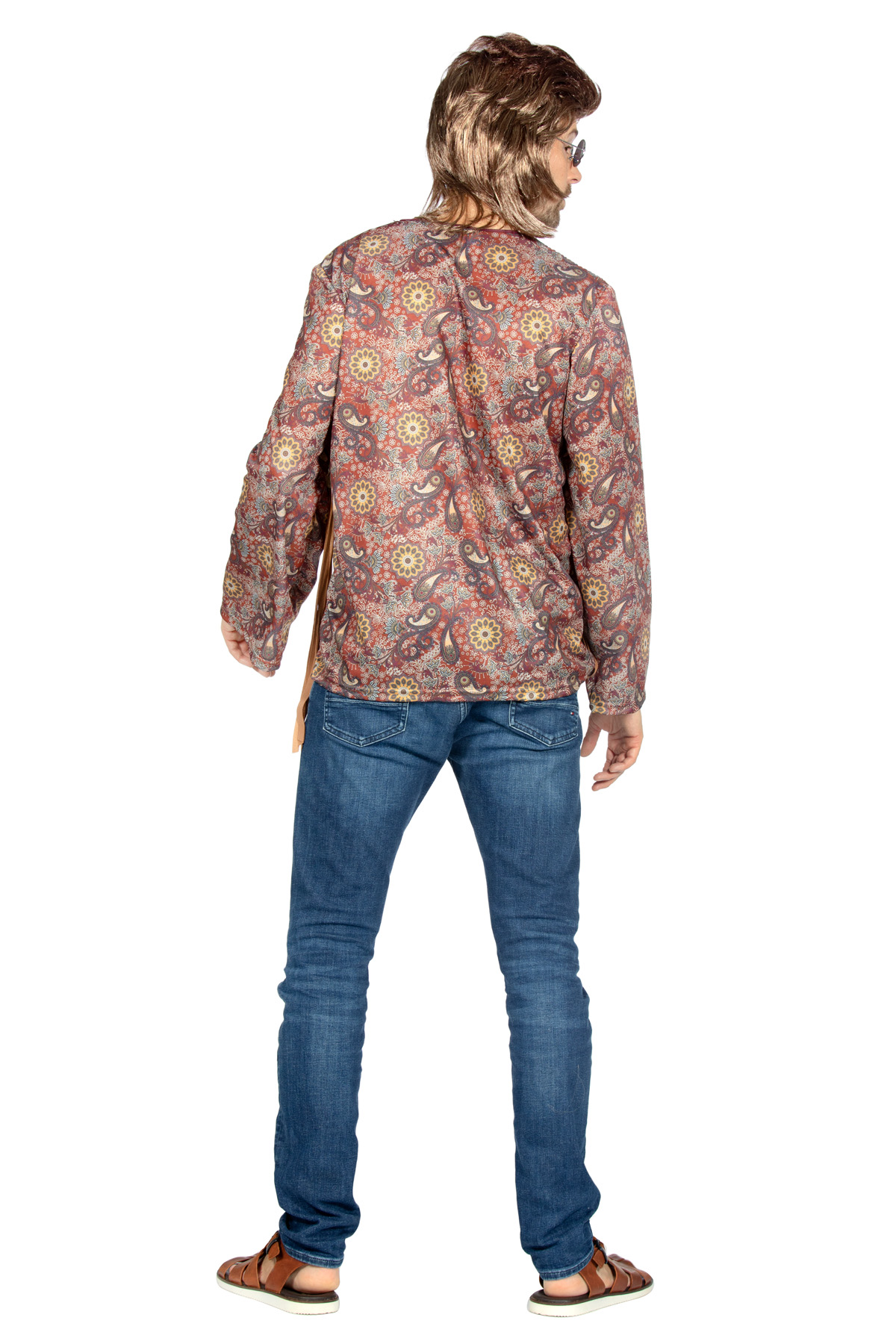Shirt hippie bruin paisley