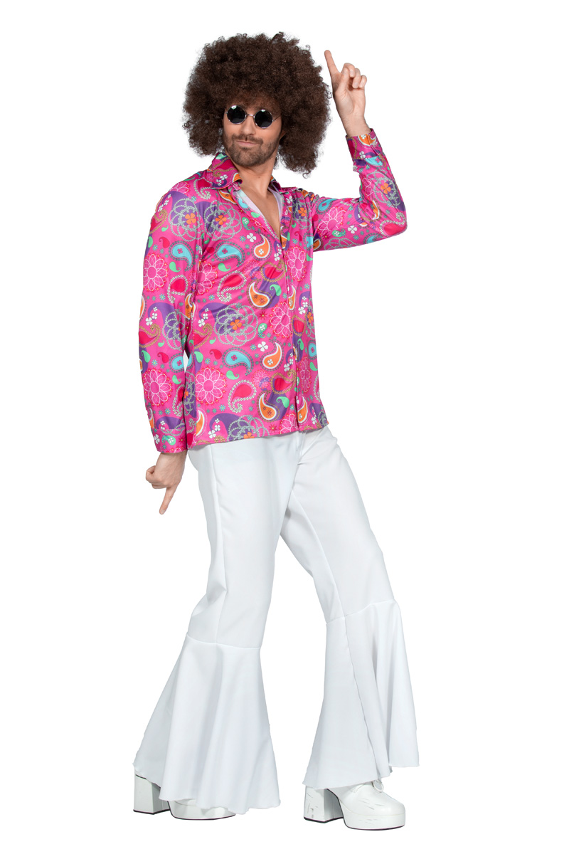 Shirt hippie roze