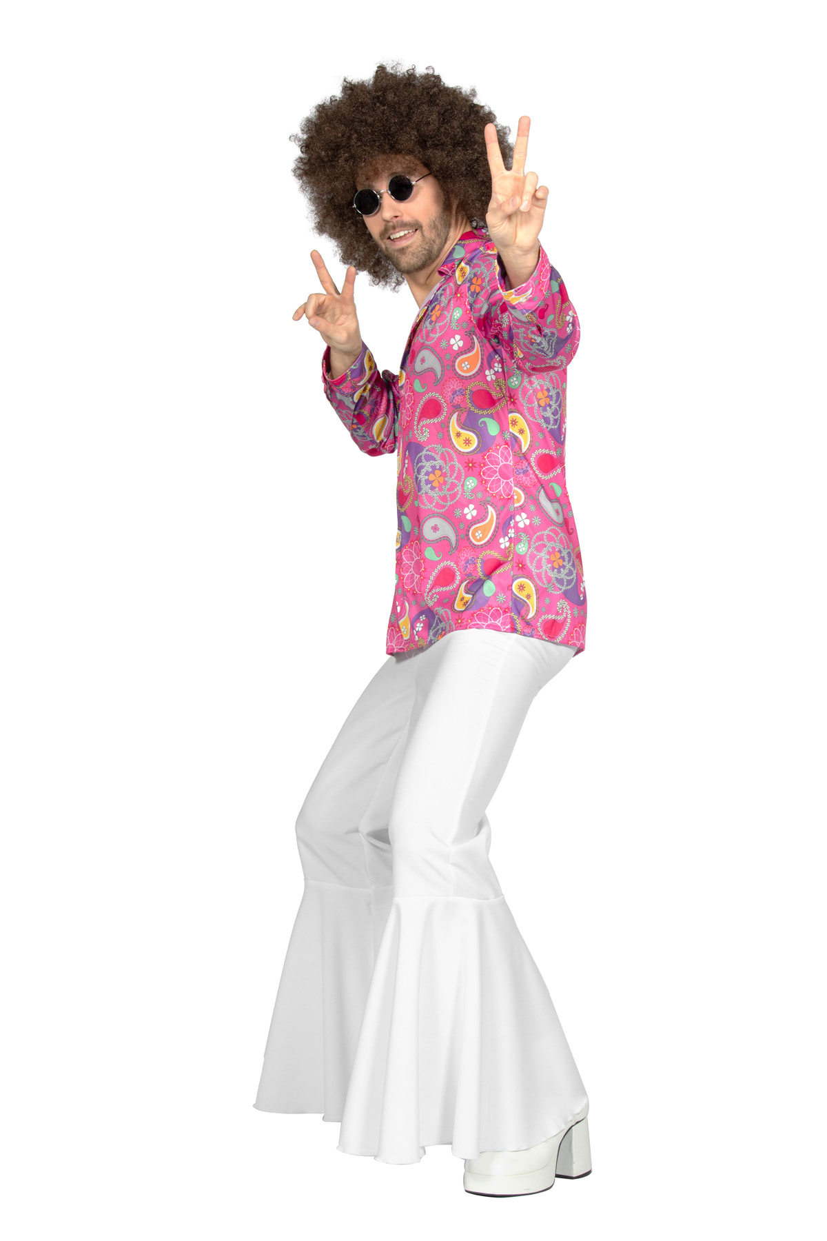 Shirt hippie roze