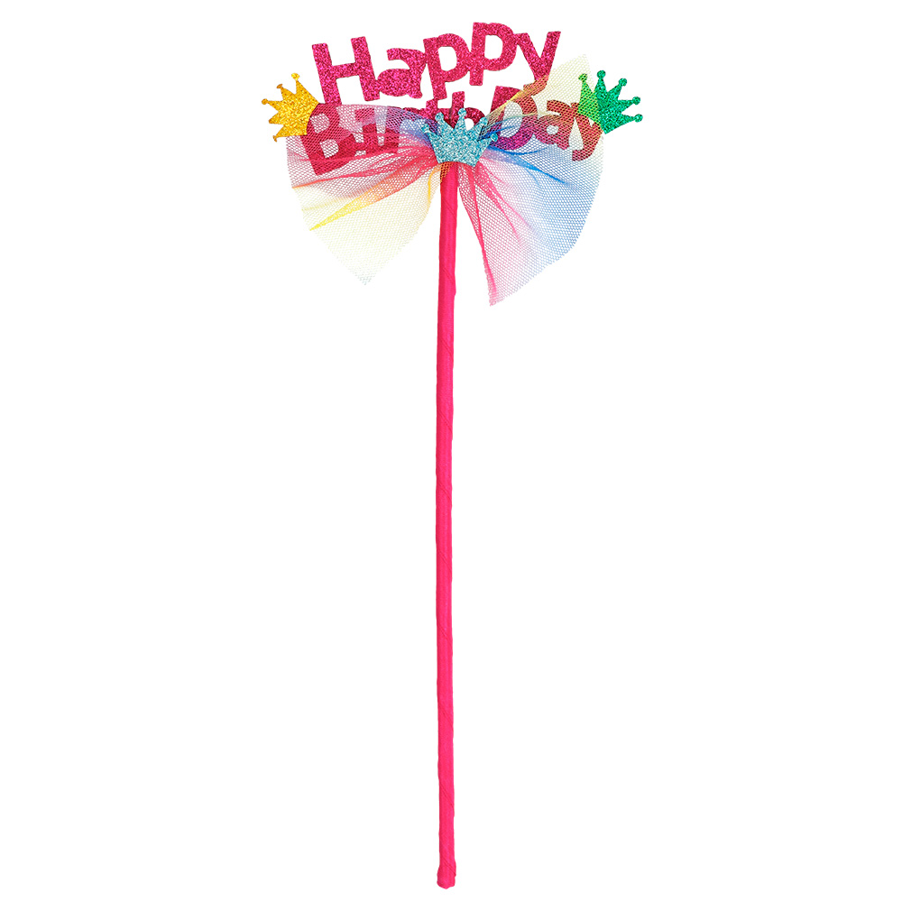 Set fee 'Happy birthday' (tutu, diadeem en stafje)