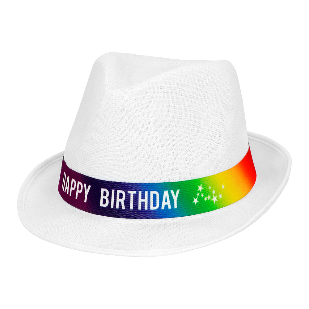 Hoed Funky 'Happy birthday' 6 kleuren ass.