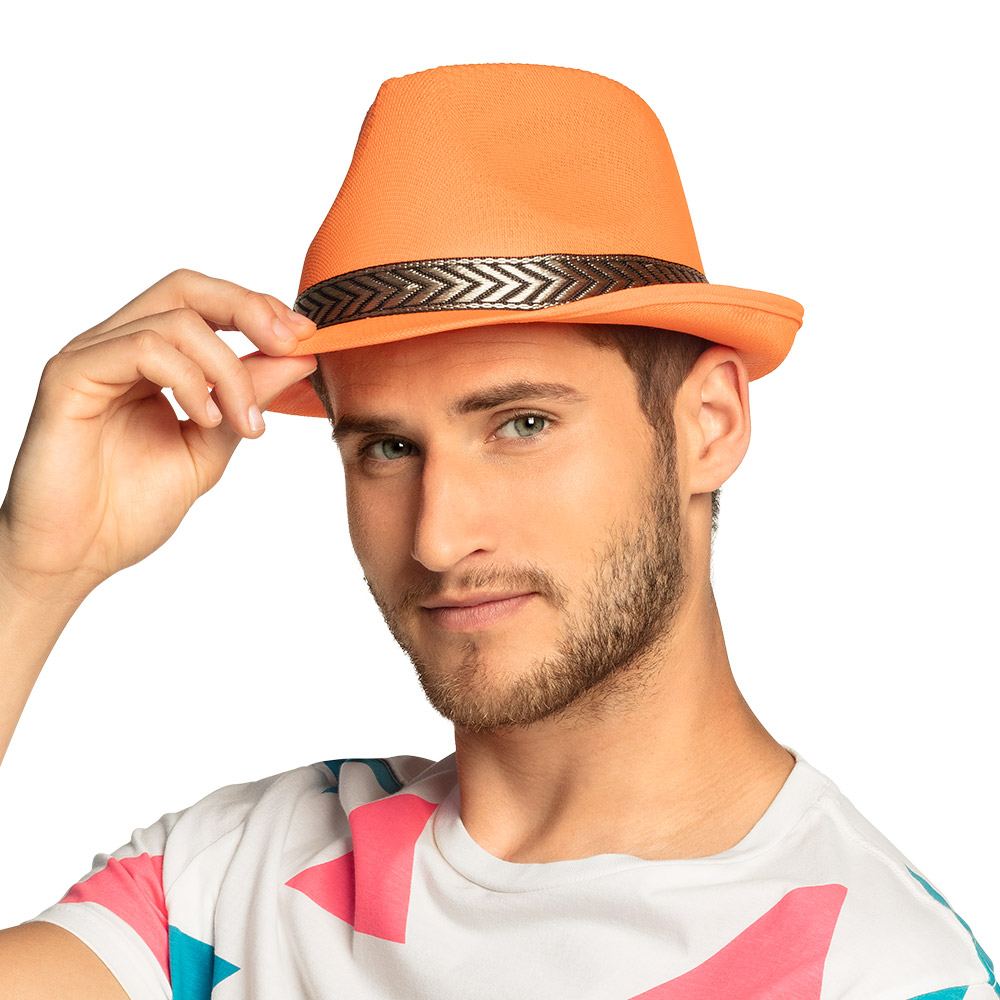 Hoed Funky neonoranje UV