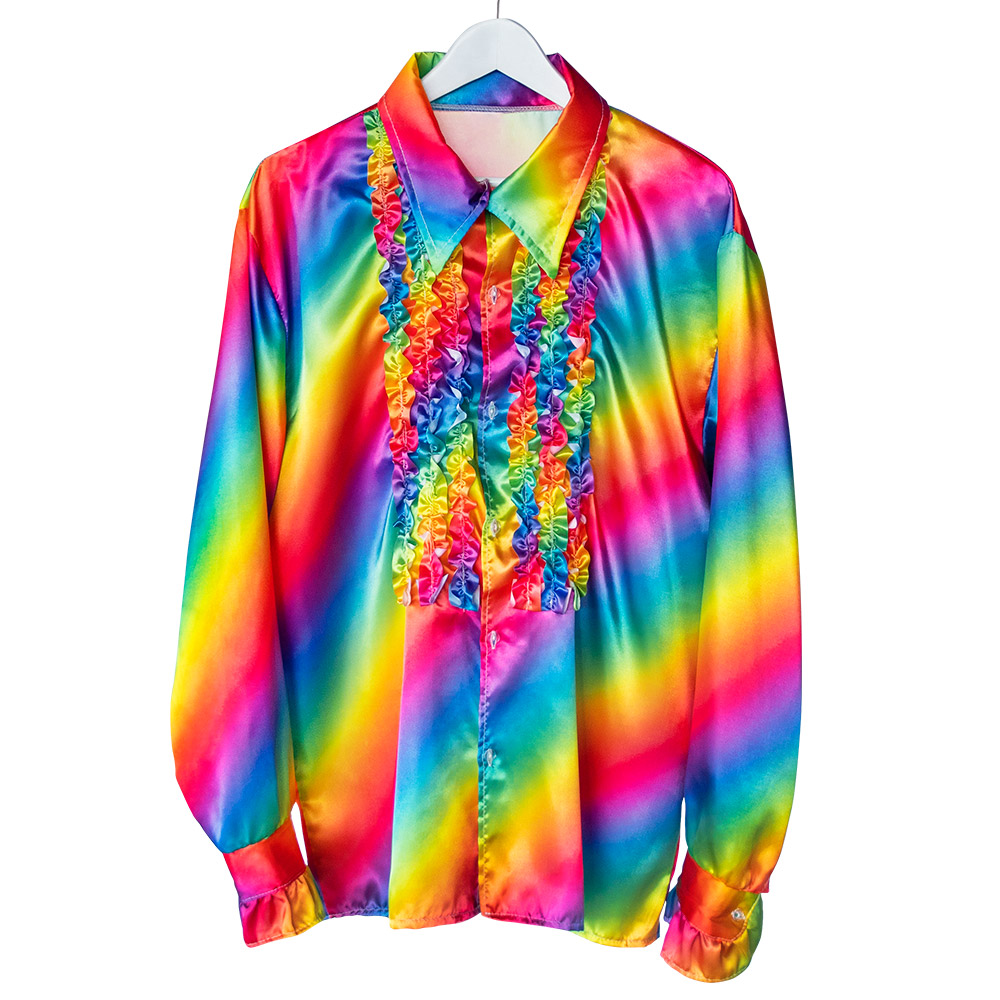 Partyshirt regenboog (XXL)