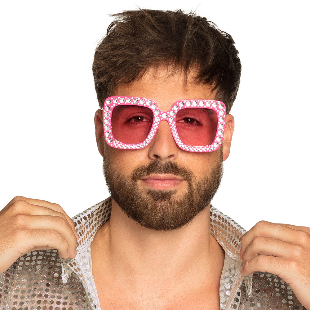 Partybril Bling bling roze UV