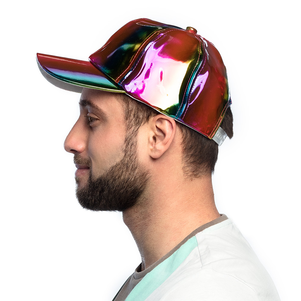 Pet Holo regenboog (verstelbaar)