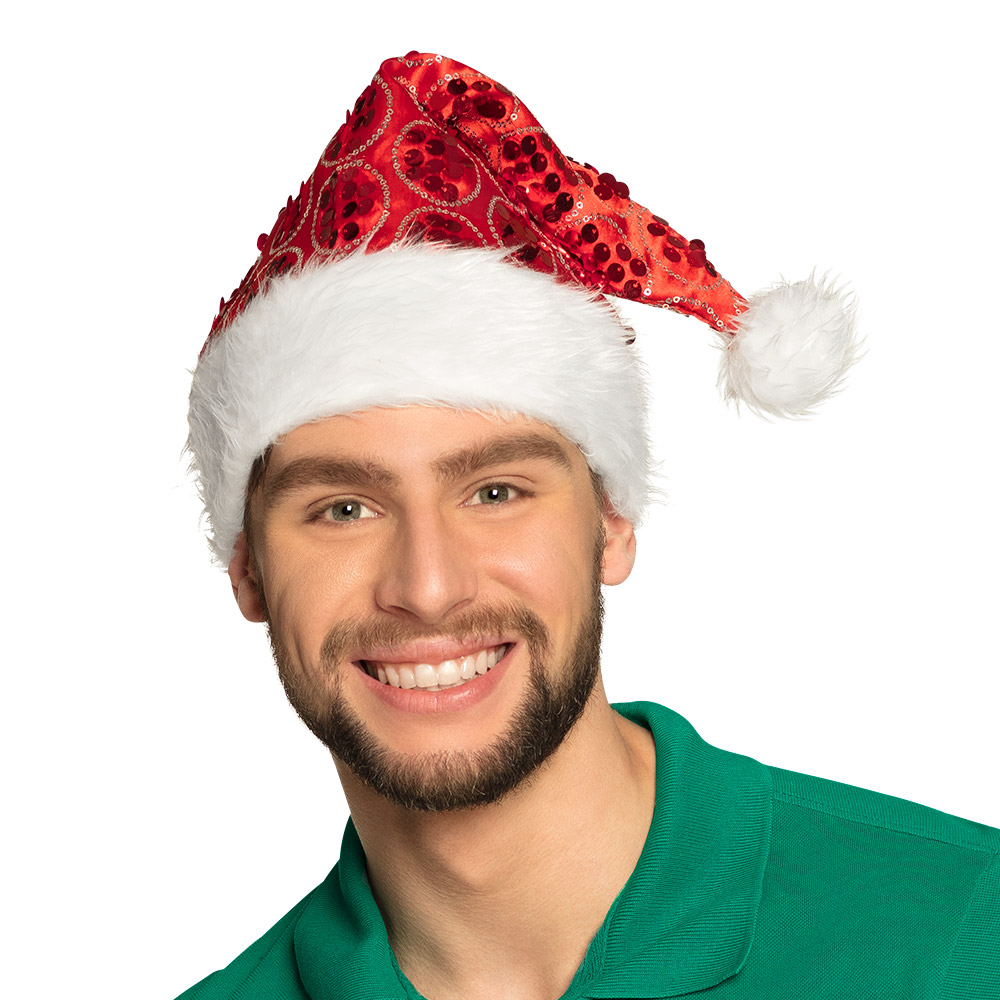 Kerstmuts Dangling 3 kleuren ass.