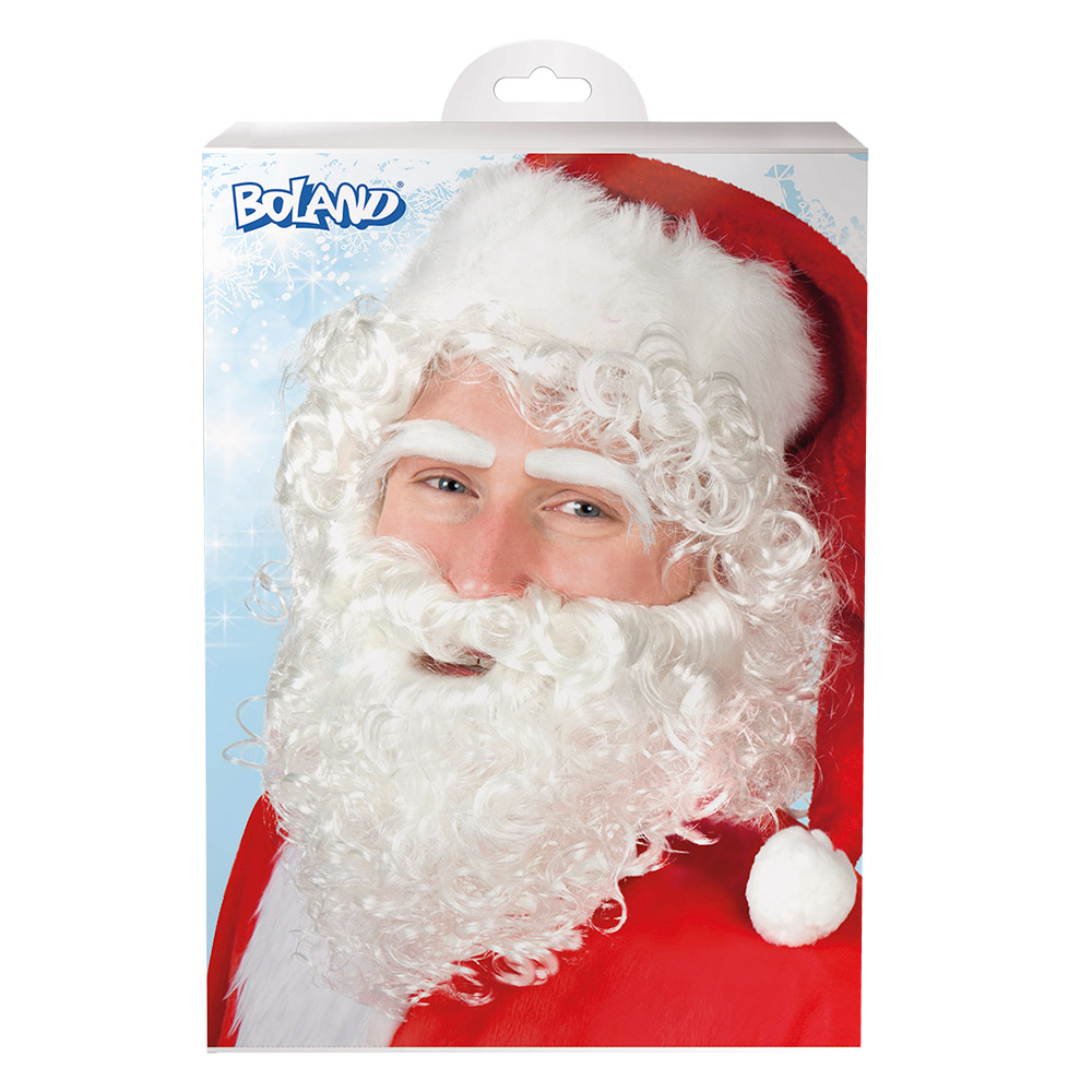 Set Kerstman (pruik, wenkbrauwen en baard)