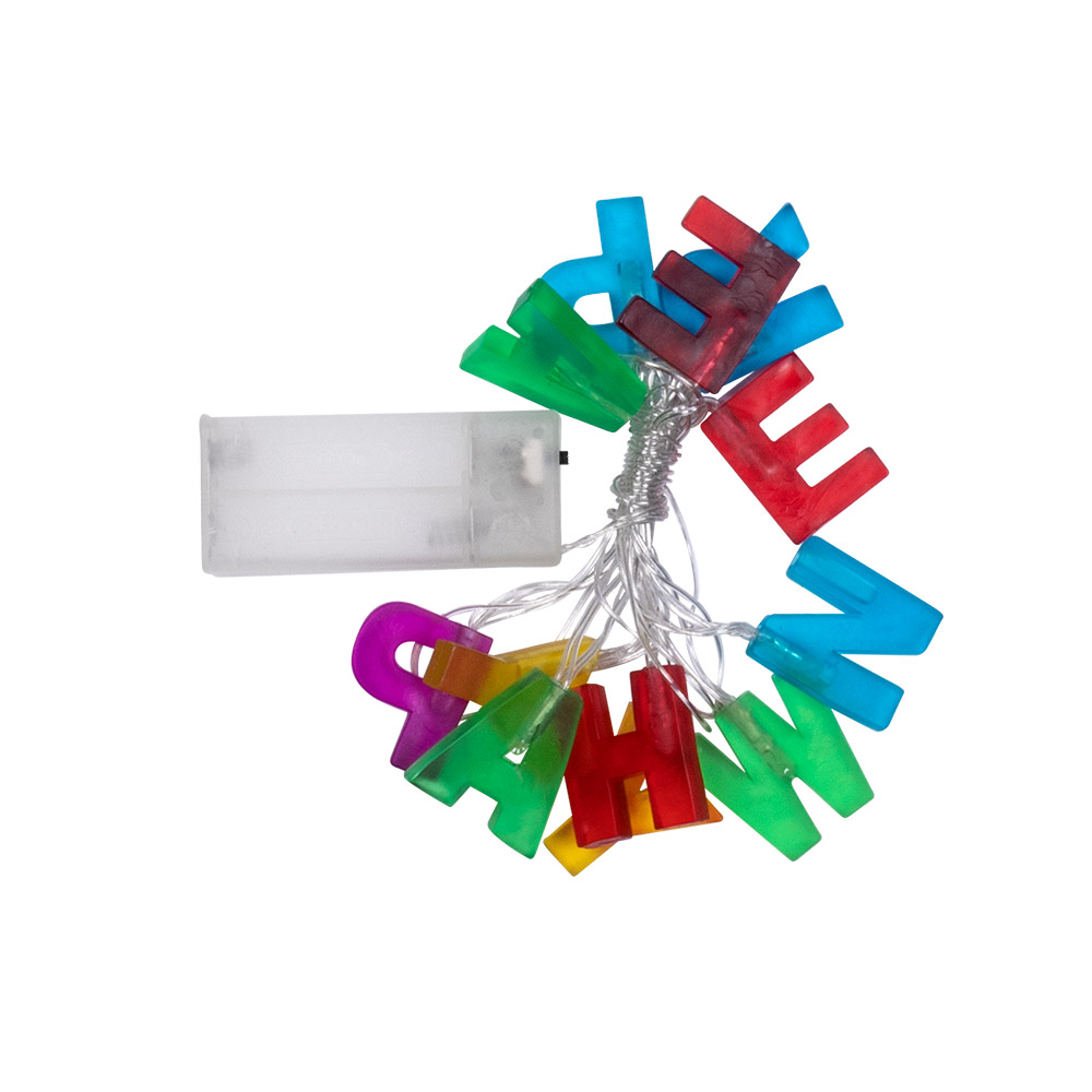 LED lichtsnoer 'Happy new year' (160 cm)