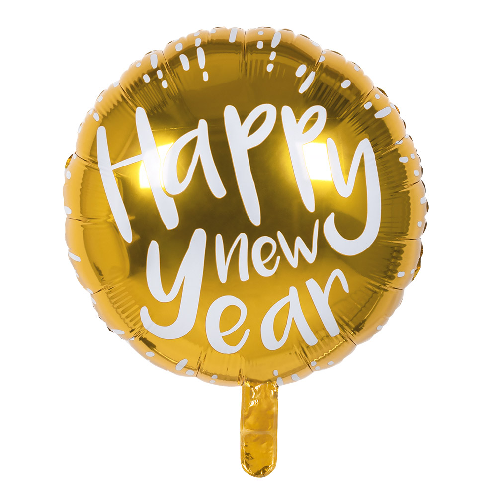 Folieballon 'Happy new year' (Ø 45 cm)