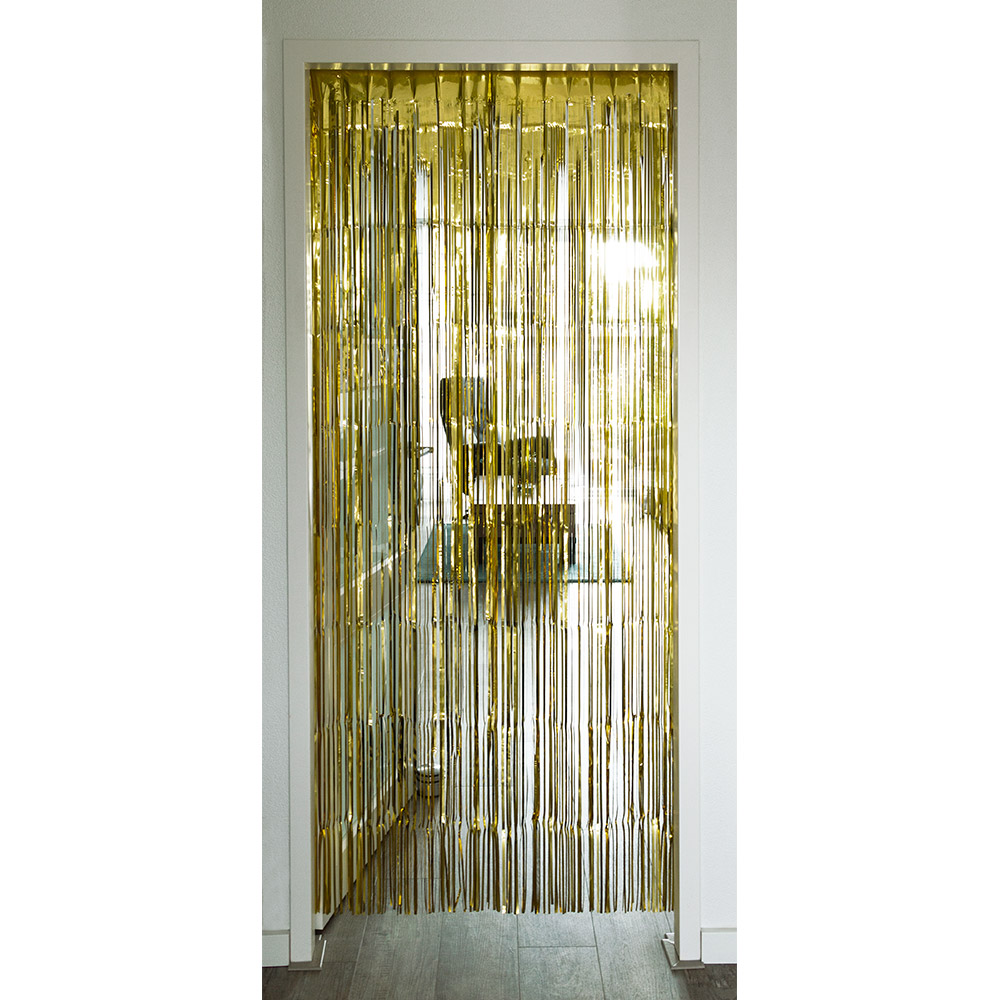 Foliegordijn Metallic goud (200 x 100 cm)