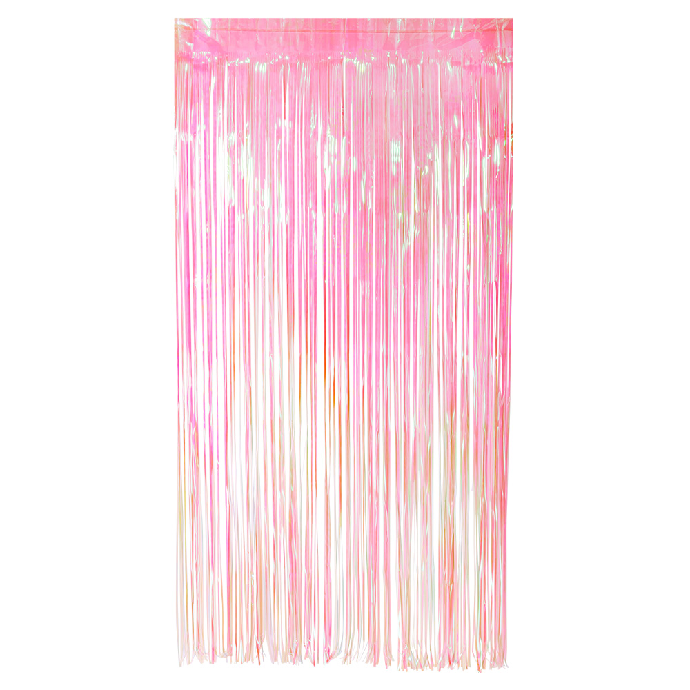 Foliegordijn Iriserend lichtroze (200 x 100 cm)