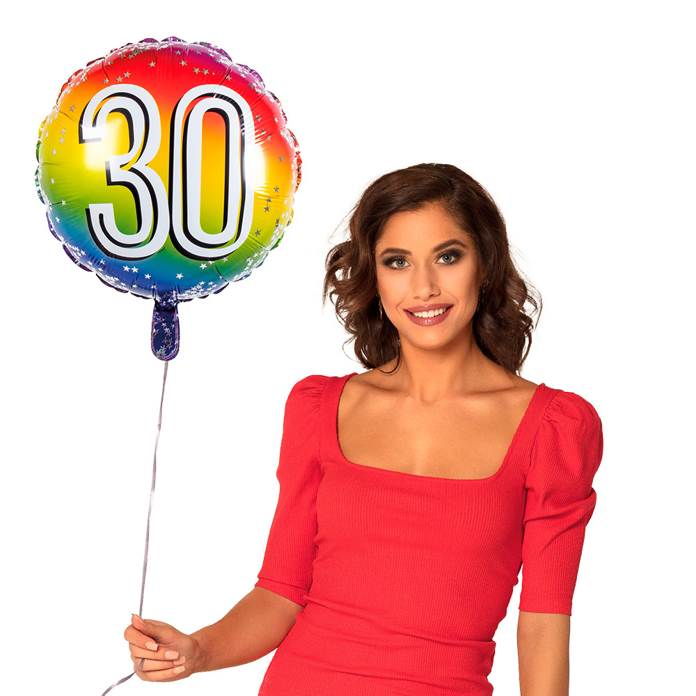 Folieballon '30' (Ø 45 cm)