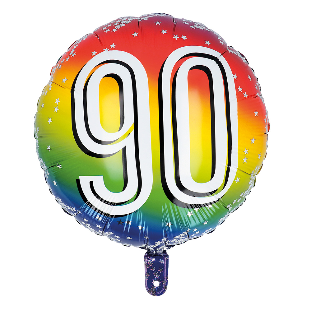 Folieballon '90' (Ø 45 cm)