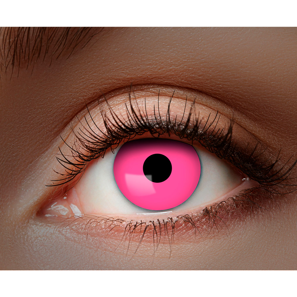 Paar maandlenzen UV flash roze