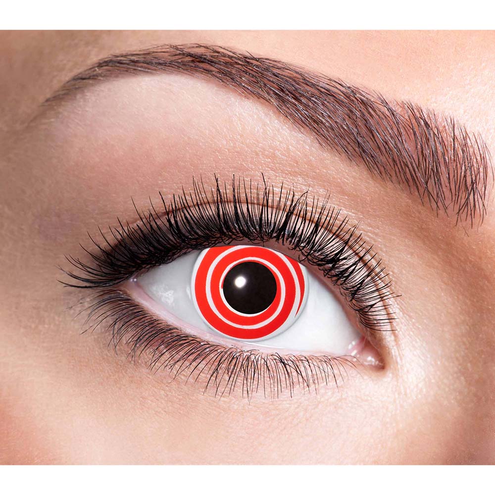 Paar weeklenzen Spiraal rood