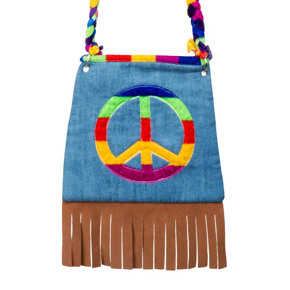 Schoudertasje Peace (19 x 19 cm)