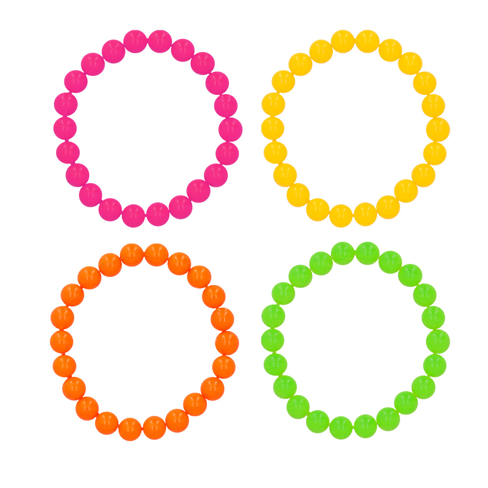 Set 80's UV (beenwarmers, armstukken, kettingen, armbanden en oorbellen)