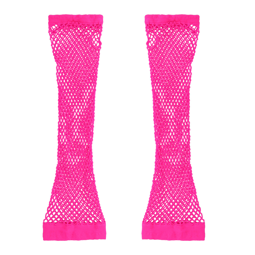 Set 80's UV (beenwarmers, armstukken, kettingen, armbanden en oorbellen)