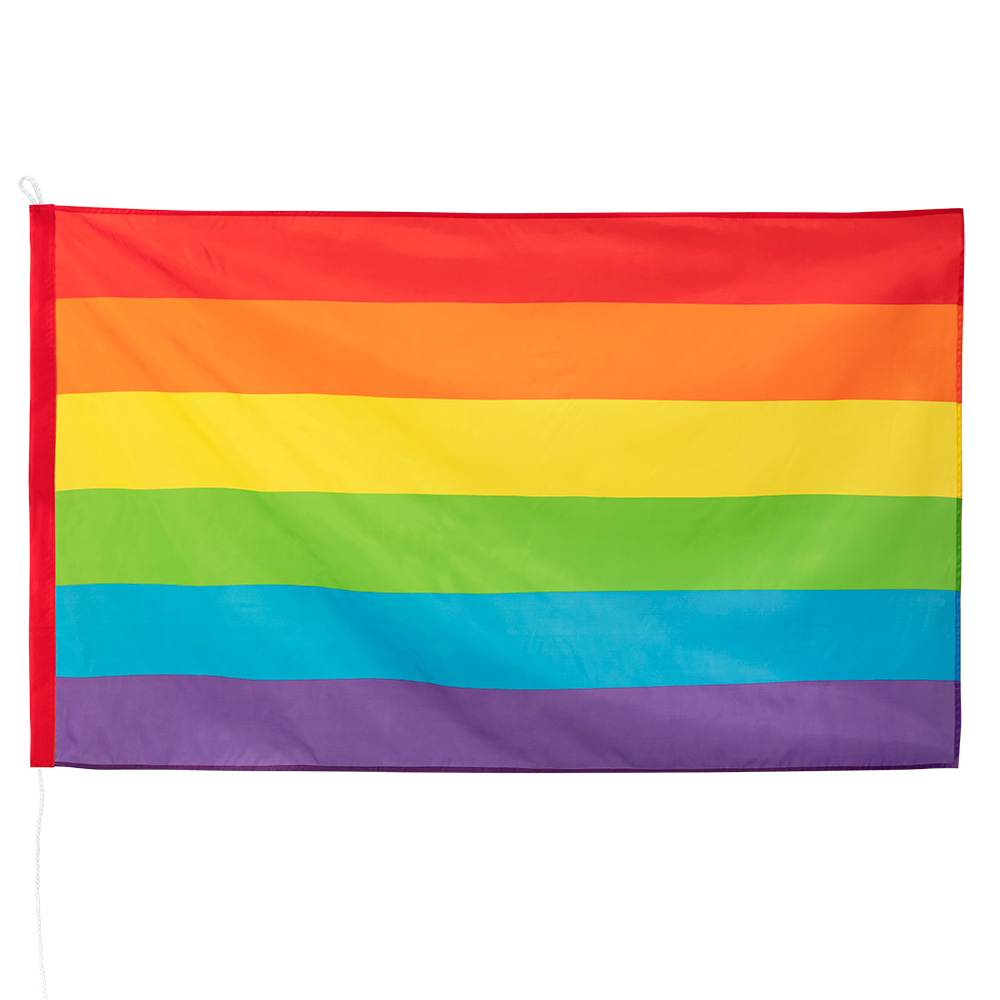 Polyester vlag Regenboog (90 x 150 cm)