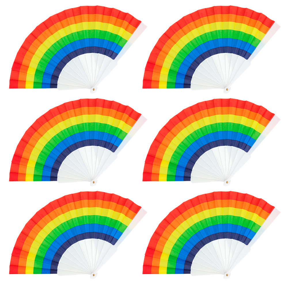 Set 6 waaiers Pride (23 cm)