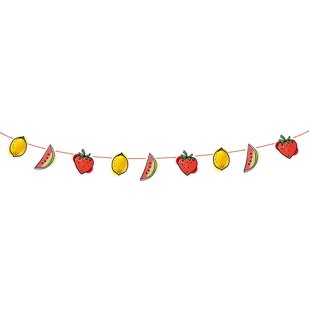 St. Kartonnen slinger Fruit (300 cm)