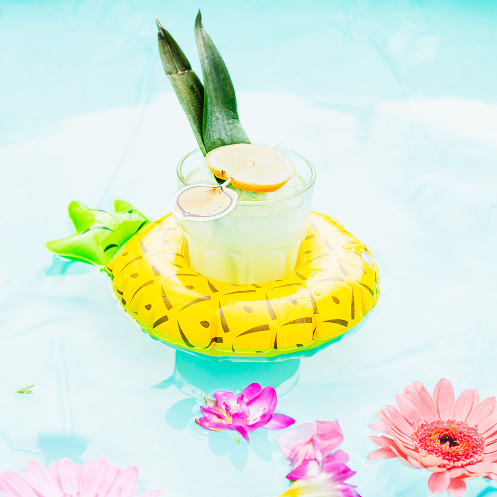 Opblaasbare bekerhouder Ananas (Ø 20 cm)