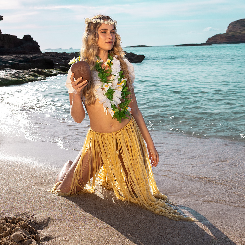 Hawaïkrans Lulani wit
