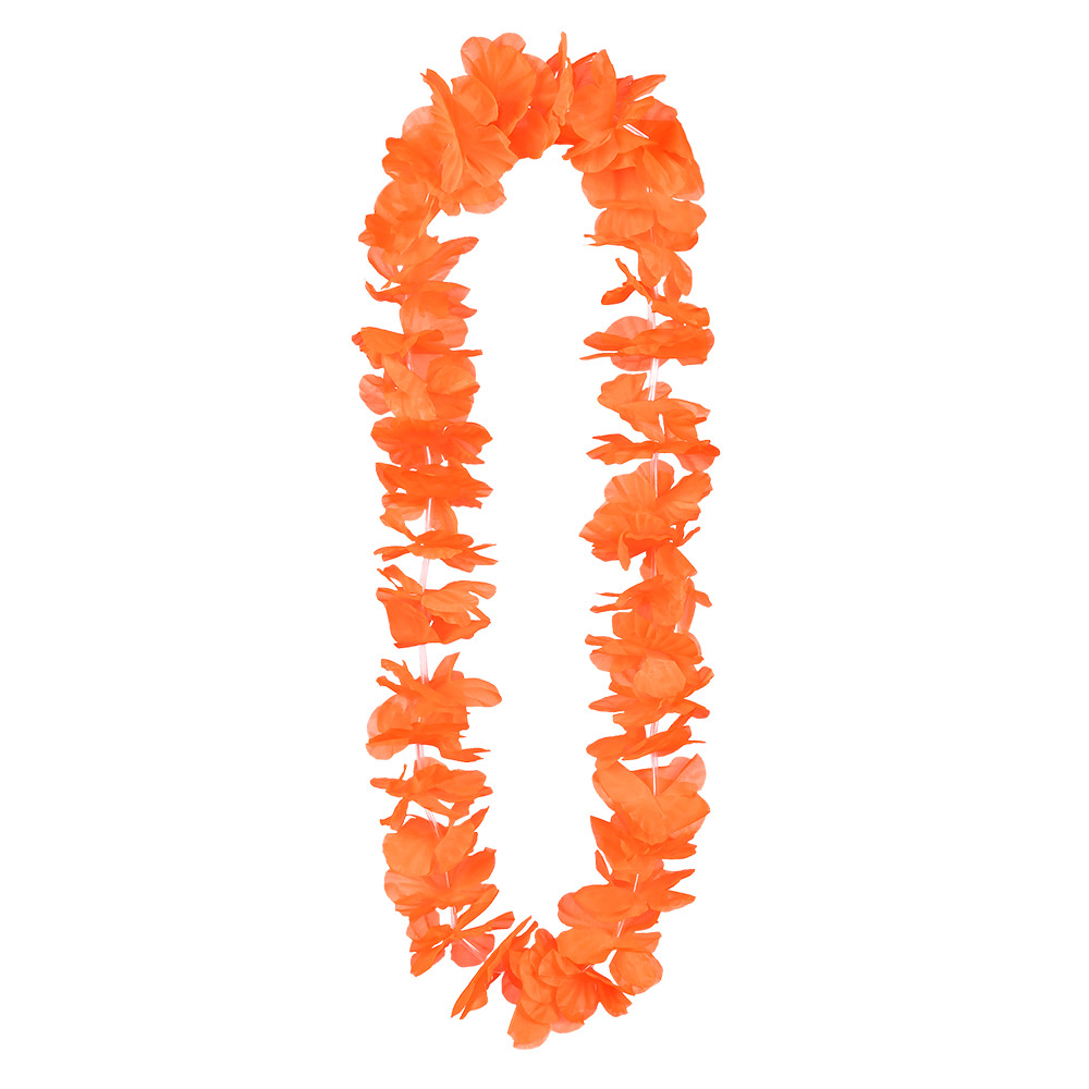 Hawaïkrans Ohana neonoranje UV