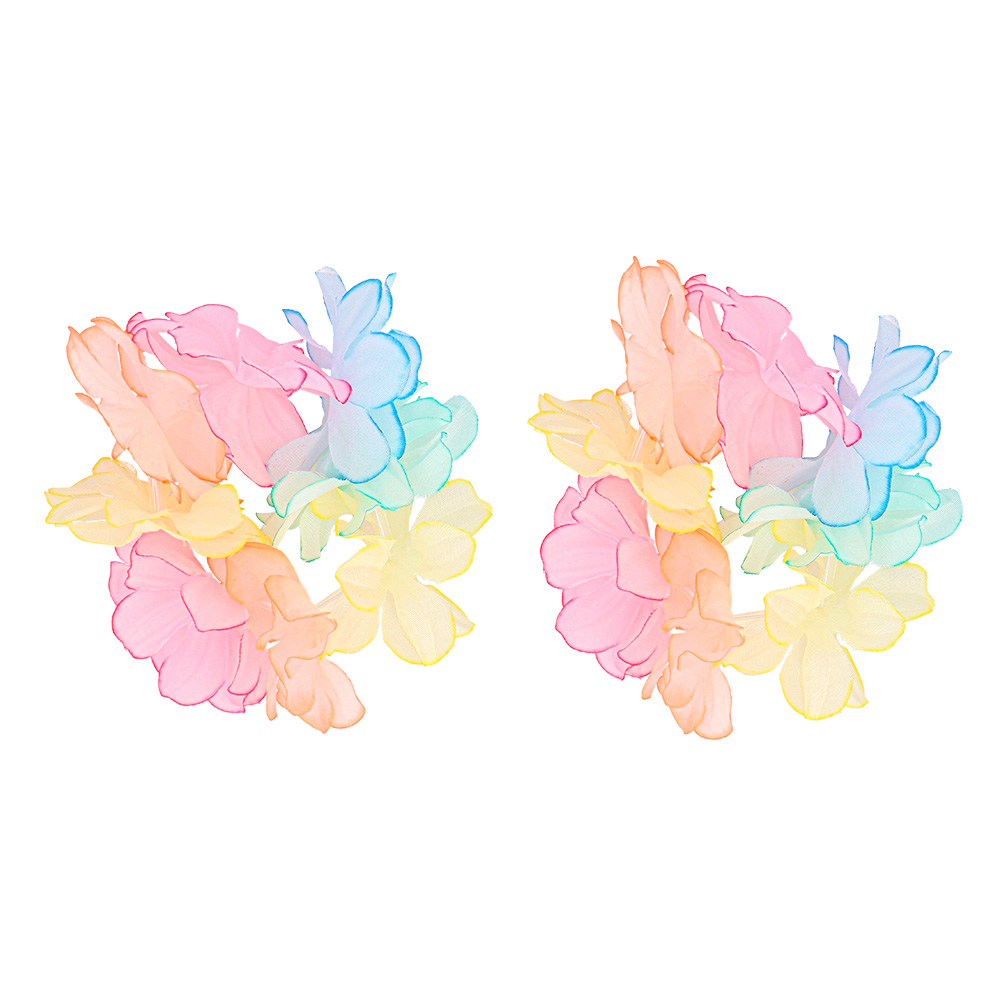 Hawaïset Pastel (hoofdband, hawaïkrans en 2 armbanden)