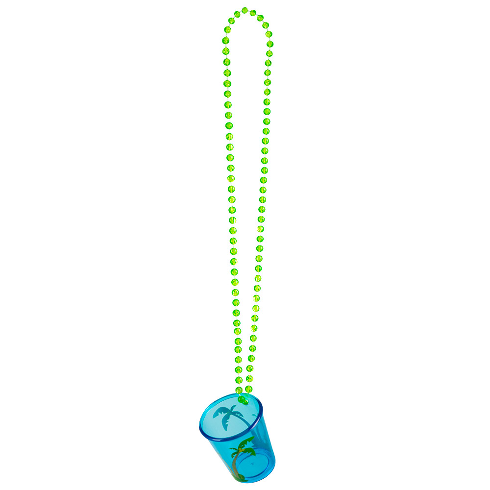 Ketting shotglaasje Hawaï 4 ass.