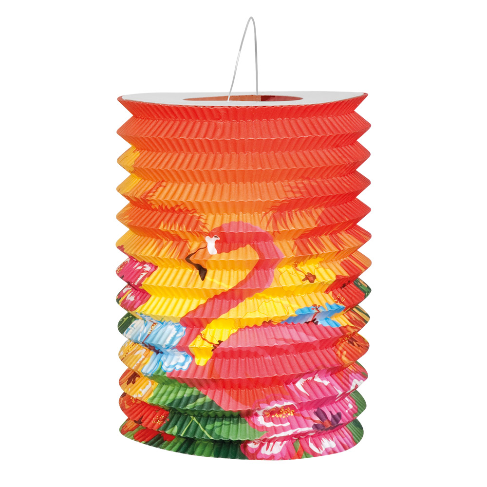 Set 2 Papieren lampionnen Hibiscus (16 cm)
